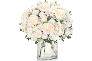 UXORSN 2 buketter pion rosa konstgjorda blommor sidenpionbukett konstgjorda blommor konstgjorda hortensia bukett falska blomm