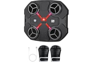 Tuocal Music Boxing Machine with Boxing Gloves, Bluetooth Smart Music Boxing Machine Wall Mounted, 3 Speed ​​Modes and Counting Mode Music Punching Boxing Machine For Adults and Children Safe Exercise