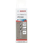 Bosch Professional 2 608 577 188 HSS Spiral PointTeQ Delme Ucu, 2.0mm, Metal