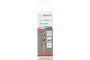 BOSCH ACCESSORIES Bosch Professional 2x Forets hélicoïdaux HSS PointTeQ (pour métal, 2 x 24 x 49 mm, accessoires pour perceuse-visseuse)