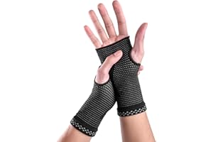 ‎ABYON ABYON Handgelenkbandage Kompressive Handgelenk Bandagen 2 Stück für Links und Rechtshänder Arthritis, Sehnenentzündung, Verstauchung, Sportschutz für Männer Frauen (Schwarz, M)