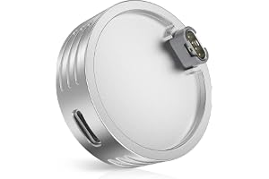 RUXELY USB C Laddadapter för Garmin Klocka,Silver(Boettstorlek ＜47mm) | Typ C Laddkabel Laddstation för Garmin Fenix 8 7S 6S 5S,Forerunner 70 170 570 955 265 55 45,Venu X1 4 3,Vivoactive 6,Approach