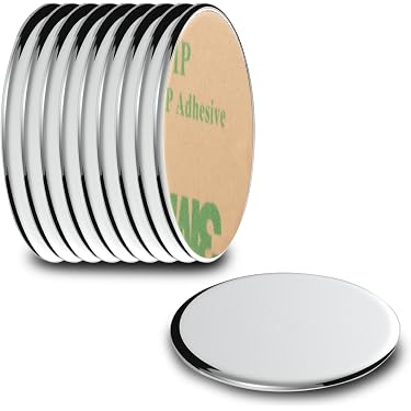 6 Pièces Aimant Puissant Autocollant, 18 X3Mm Aimant Neodyme Plat