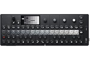 Teenage Engineering OP-XY sintetizador y sampler portátil (secuenciador de 64 pasos con 8 motores de sintetizador, micrófono y altavoces integrados, equipo de grabación), negro