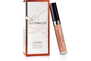 NUTRACOSMETIC Nutrakiss Labial "Nude" - Refuerzo Labial Natural con Niacina (Vitamina B3) I Lápiz Labial Líquido I Lip Plumper I Gloss para Labios Llenos I Voluminizador Labios I Made in Germany I 5ml
