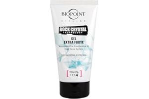 Biopoint Rock Crystal - Gel Capelli a Fissaggio Extra-Forte, Azione Rinforzante e Illuminante, Dona Definizione Estrema e Morbidezza, 150 ml