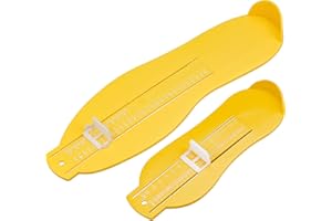 Winfred 2 Pezzi Misuratore del Piedi per Bambini e Adulti, Dispositivi Misurazione del Piede per Determinare la Misura delle Scarpe, Bambini (da 2 a 30 iarde) e Adulti (da 17 a 47 iarde)