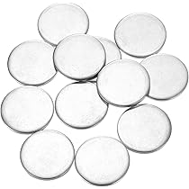 20 Disques Acier Inoxydable 25mm 3mm QUARKZMAN - Feuilles Rondes 304 Pour Bijoux Et Estampage