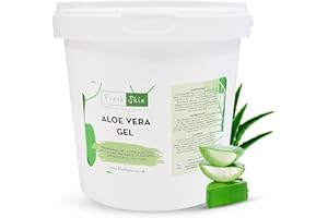 Freshskin Beauty LTD | 1KG Aloe Vera Gel - 99% Naturally Bio-Active Aloe Vera (1000g) - Cruelty-Free and Vegan - Cooling, Soothing and Moisturising for All Skin Types