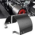 RULLINE Ruien Universal Air Intake Filter Cover Heat Shield Stainless Steel Carbon Fiber Cover compatible with 2.5-3.5" Cone Filter
