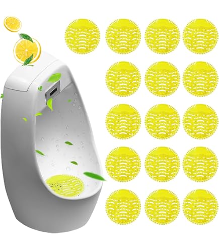 Sporgo Lot 10 Écrans Urinoir Désodorisants – Tapis Anti-Éclaboussures Citron