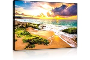 lightbox multicolor | Leuchtbild | Sonnenuntergang auf Hawaii | 100x70 cm | Fully Lighted