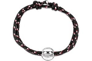Ernestine - Bracelet pétanque acier inoxydable réglable - Idée cadeau pétanque homme femme - Bracelet sport bouliste - Cadeau Homme Noël anniversaire fête des pères - fête des grands-pères pétanque