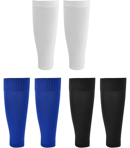 XENQITO Chaussettes De Football Noir - Protection Tibias Élastiques Et Respirantes - Pour Match Et Entraînement