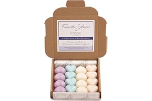 FOSSE LIVING Favoritenauswahl Stark Duftende Sojawachs Schmilzt 16er-Pack – Das Geschenk für jeden Anlass – 4 unserer Lieblingsdüfte Duftwachs für Duftlampe Teelicht & Elektrisch - Vegan & Plastikfrei