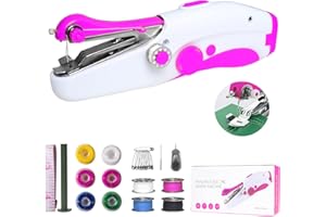 MUOCOBU Handheld Sewing Machine, Quick Sew Mini Portable Electric Sewing Machine, Easy To Use For Adults Sewing Clothes, DIY, Family Travel