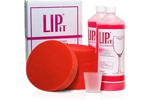 We Can Source It Ltd - Lipit Lipstick Remover Refill KIT - Contains 2 x 1 Litre Chemical, 4 x Replacment Sponges and Measuring Cup