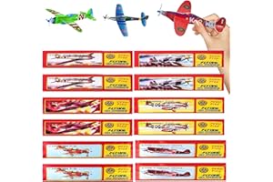 YEAPEAK Styroporflieger Set, Gemischte einzeln verpackte Gleitflugzeuge, Styroporgleiter Gleiter Flieger Wurfgleiter, Klassiker Mitgebsel für den Kindergeburtstag, Ideal für Flugbegeisterte (12 Stücke)