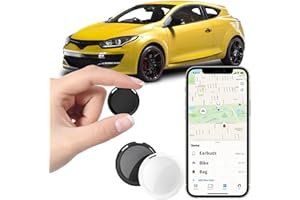 CYBERDOT 2 Pack GPS Tracker for Cars Work with Find My (iOS Only)Real Time Bluetooth Air Tracker Tag Mini Global Vehicles Tracking Devices Item Finder No Monthly Fee or Subscription Needed No SIM Card Required