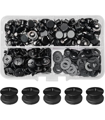 100x Punti Borchie Rivetti Tondo in Metallo Argento Fai in Pelle 12 Mm