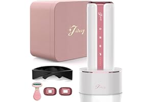 Jitesy IPL Geräte Haarentfernung, neu aufgerüsteter Handheld Haarentferner mit Saphir Eiskühlsystem, blaue & rote Lichttherapie, dauerhafte Haarentfernung für Rücken, Beine, Achseln, Bikinizone