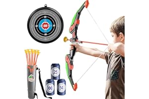 WYDEXINT Bow And Arrow Archery Toy Set For Kids，Bow And Arrow Toys Set, Arco e Frecce Per Bambini, Giochi Tiro Per Bambini, Gioco Di Tiro Interno Esterno Giardino Sport