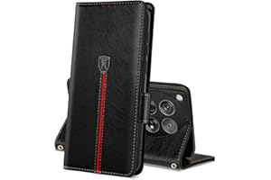 MAMA MOUTH Etui na OnePlus 12, magnetyczny skórzany portfel, przegródki na karty OnePlus 12, etui z klapką, silikonowy pokrowiec ochronny z tworzywa TPU, z podstawką, odporne na wstrząsy, pasuje do