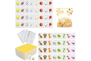 SENLINLIN Mahjong Spiel Große Steine, 65 Blöcke 30mm Mahjong Seaside Escape Spiel, mit DIY Aufklebern, für Familie Erwachsene und Kinder