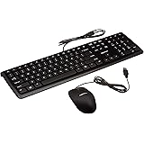 AmazonBasics Filaire Clavier et Souris Filaire Lot 1 Pièce Wired Noir
