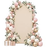 Elastic Wedding Arch Cover - Beige (39.4 x 200 cm) | Stretch Spandex Fabric in Beige | Ideal for Weddings, Parties, Ceremonie