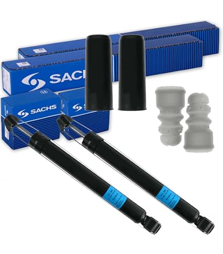 2x SACHS Stossdämpfer + Service-Kit + Domlager Vorne Für AUDI