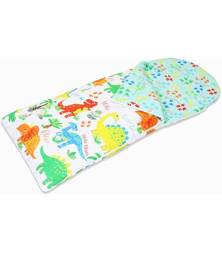 Happy Linen Company Sac De Couchage Réversible Enfants – Animaux De La Ferme – 155x65 Cm – Idéal Pour Pyjama Party Et Camping