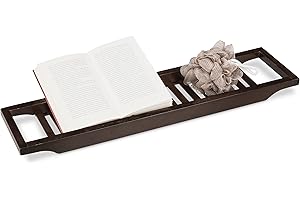 RELAXDAYS Bandeja Bañera, Tabla de Baño, Soporte, Estante, Balda, Repisa, Relax, Bambú, 1 Ud., 4 x 65 x 15 cm, Marrón