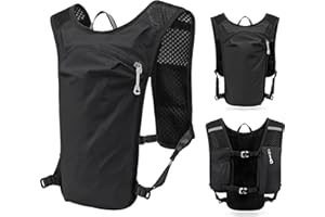 InfiniZer Running Vest For Men Women Lightweight Breathable Hydration Backpack Functional Reflective Running Vest For Cycling Hiking Marathon