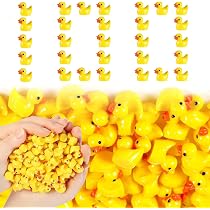 Canard En Résine Miniature 100 Pcs Petits Canards | Défier Les Canards Cachés, Figurines Petit