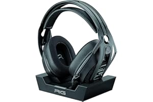 RIG Casque de Jeu sans Fil 800 Pro HX et Station de Base Multifonction sous Licence Officielle pour Xbox Series X, Xbox One, Windows 10/11 PC - Audio 3D Dolby Atmos - Jusqu'à 60 Heures de Batterie