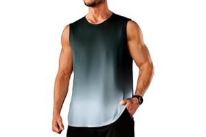PINSPARK Tank Top Herren Ärmelloses Shirt Schnelltrocknend Achselshirts Muskelshirt Leicht Gym Shirt Fitness Laufen Funktionsshirt Atmungsaktiv Bodybuilding Shirts