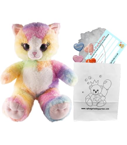 Pinker Plüsch Hase Zum Selbstbefüllen – 25 Cm – Bau-dein-eigenen-Teddy Set – Mit Füllung & Herz