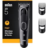 Braun Sa&ccedil; Kesme Makinesi Series 5, +3 Aksesuar, &Ouml;m&uuml;r Boyu Keskin Bı&ccedil;ak, 17 Uzunluk, HC5530