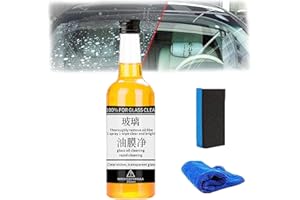 SIAPODAN Oil Film Remover for Glass, 200ml Car Mounted Glass Oil Film Remover, Car Windshield Cleaner, Glass Oil Film Remover, Invisible Glass Cleaner Spray, Glass Stripper from Invisible Glass (1pcs)