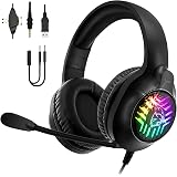 Empire Gaming - WarCry G-W10 Cuffie Gamer RGB - Audio Surround 7.1 Virtuale  Software incluso Anti-Rumore- Compatibile PS4, PS5, Xbox One Series, PC,  MAC -Telecomando - Microfono Staccabile : Amazon.it: Videogiochi