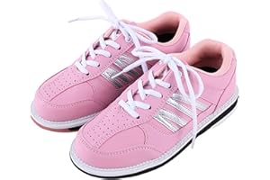 SDEQA Professional Bowling Shoes Womens Lightweight Bowling Shoes Breathable Non-Slip