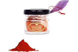 ZAFFERANO DIACOH Zafferano In Polvere Micro polverizzato- 10 gr Di Altissima Qualità Al 100% Puro e Naturale Ideale Per Preparare Il Risotto Alla Milanese Molto Aromatico E Senza Pesticidi E Coloranti Iso 3632-2 (10)