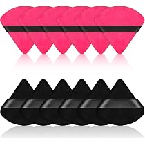 30 Stück Dreieckige Puderquasten, Schwarz – Weiche Make-up-Schwämme Für Gesichtspuder, Concealer, Rouge Und Lidschatten