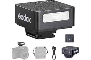 Godox iM20 Flash iM20 Camera Flash, 5 Power Levels, 440 Full Power Flashes, iM20 Mini Flash Light with Built in Lithium Battery Compatible with Canon Fuji Nikon Panasonic Olympus Sony