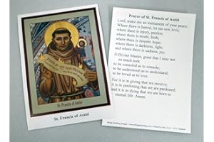 VERMONT CHRISTMAS COMPANY St. Francis of Assisi Peace Prayer Cards - Set of 100