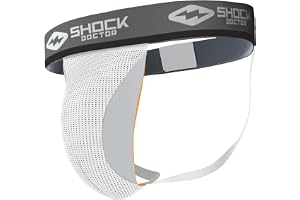 Shock Doctor herr Shock Doctor mäns kärnstöd med koppficka – vit, medium Core