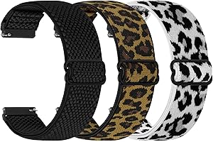 YONGBB 22mm Bracelet en nylon élastique pour Xiaomi Redmi Watch 5 Active/5 Lite/Watch S4/Garmin Venu 3/Venu 2/Forerunner 255/265/Amazfit Bip 6/Bip 5/Balance/Balance 2/Cheetah/Cheetah Pro/GTR 4