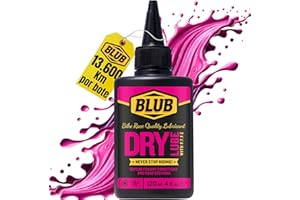 BLUB Dry Lube 120ml |Grasa teflonada Bicicleta | PTFE lubricante Cadena Bicicleta - Aceite Seco | Cera Cadena Bicicleta montaña | Grasa Cadena Bicicleta - Aceite Bicicleta Cadena - Chain lube