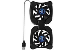 Solustre Laptop Cooling Pad Laptop-Kühler mit Verstellbarem Ständer USB-Laptop-Lüfter mit Einstellbarer Geschwindigkeit Ideal für Laptop-Tablet-Handy